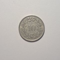 Switzerland 10 rappen coin