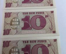 british army 10 pence vouchers