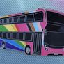 Rainbow Bus Badge : Brooch: Tie pin, Free Post Image 2