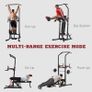 Multifunction Power Tower with Adjustable Weight Bench Image 3