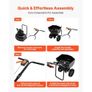 Push Lawn Spreader, 3m Spreading Width, Broadcast Spreader with 59kg Load Capacity & 10 in All-Terrain Tires, Walk-Behind Garden & Lawn Broadcast Spreaders for Seed Fertilizer Weed Control Image 5