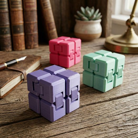Infinity Cube Fidget Toy  Anxiety Relief & Focus