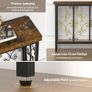Console Table - 42.5 Industrial Hallway Table Slim Console Table with 2-Tier Storage Shelf, Wood Behind Sofa Table Narrow Accent Table for Entryway, Living Room, Foyer, Rustic Brown Image 3