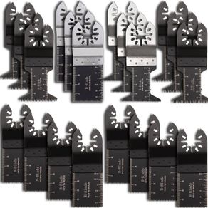NEW SALE | 20 Pcs Mix Oscillating Saw Blades, Professional Wood/Metal Universal Multitool Quick Release Saw Blades Fit Fein Multimaster, Ryobi, Milwaukee, Bosch, Dremel, Dewalt, Rockwell, Makita and More