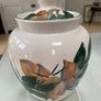 Large Hand Painted Avoca Blue  Canister with lid Image 2