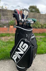 Full set of left handed golf clubs