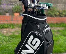 Full set of left handed golf clubs