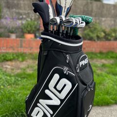 Full set of left handed golf clubs