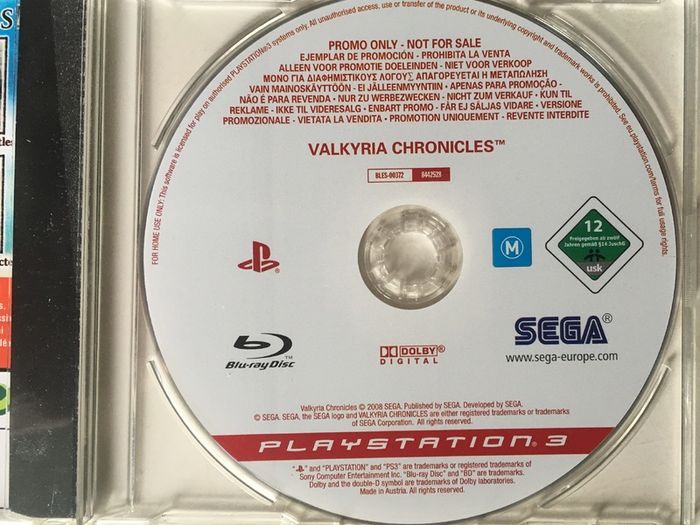 Valkyria Chronicles [2008] Promo (Playstation 3 Game)