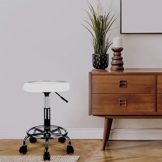 Ergonomic Rolling Work Stool Adjustable Seat