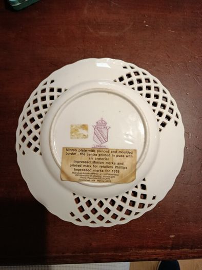Minton decorative wall plate