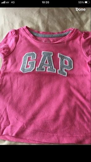 Girls gap teeshirt 6/12 mths never worn