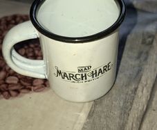 Rare March Hare Irish Poitin Enameled Cup Postage Available
