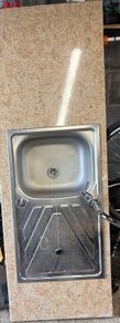 kitchen sink tap and worktop