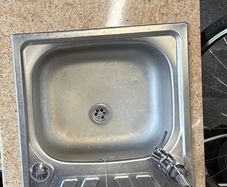kitchen sink tap and worktop
