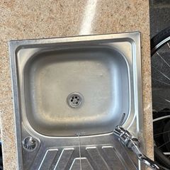 kitchen sink tap and worktop
