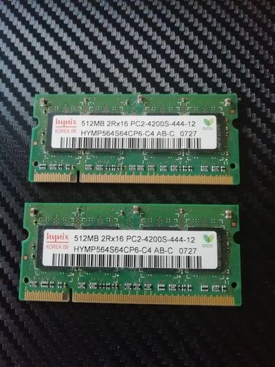 1gb(512mbx2) Hynix 2rx16 Pc2-4200s-444-12  Ddr2-533 Ram Sodimm