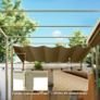 3 x 3m Retractable Roof Metal Pergola - Black Image 4