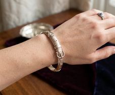 Smith &Pepper 9k Rose Gold Art Nouveau Bangle(9.4 grams)