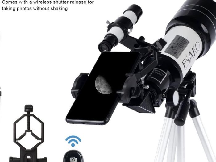 Telescope for Kids & Beginners 70mm Portable Astronomical Telescopes with Height Adjustable Tripod & Phone Adapter Gift for Christmas (FREE POSTAGE)