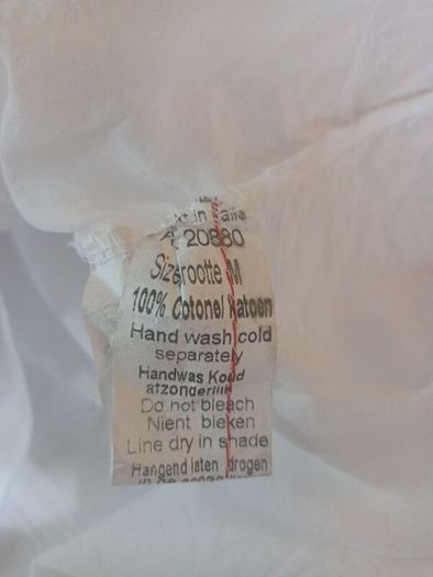 White Cotton Summer Dress - new