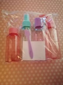 New - Handy refillable bottle set