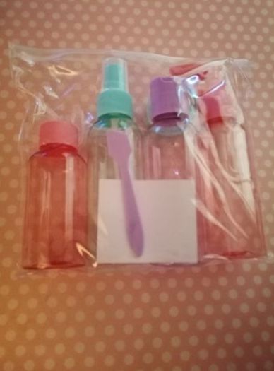 New - Handy refillable bottle set