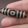 Antique Hiamlayan Tibetan 3 Eyes Agate Dzi Bead Amulet Pendant Image 2