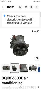 vw 1 ltr air con compressor