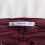Zara Burgundy Mid-Rise Skinny Jeans - burgundy Image 7