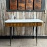 console table with marble top and brass detail Image 7