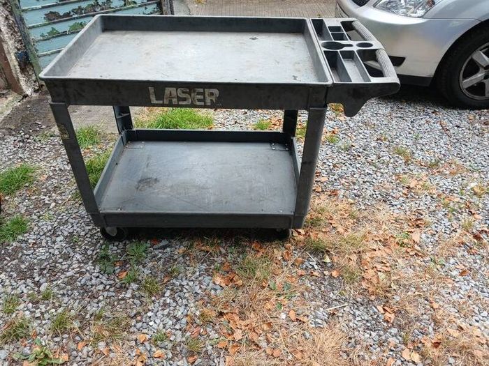 Laser tool trolley