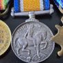 WWI and WWII British Army and Australian Army service medals bar miniature Image 5