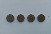 4.English Three Pence Coins.