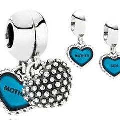 pandora  mother and son drop charm