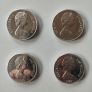 Queen Elizabeth 25th Silver Jubilee Anniversary One Crown Coins Image 2