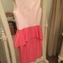 Fab Coral and Peach Peplum Dress size 8 Image 2