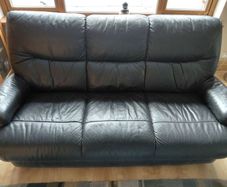 Natuzzi leather sofa and 2 recliners