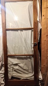 Hardwood doors.