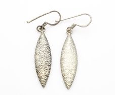 925 Silver Vintage Textured Earrings