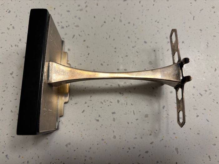 Art deco 1931 Birmingham solid silver stand.  Weighted