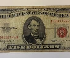 US 5 Dollar Bill - Red Seal