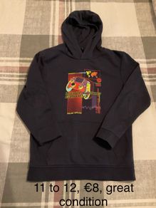 Boys hoodie, 11 to 12