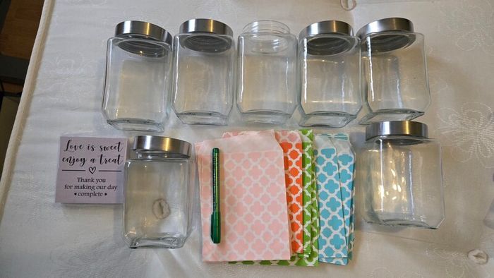 Jar and Candy bag and Tongs