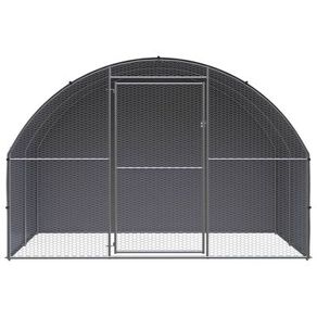 Outdoor Chicken Coop 3x2x2 m Galvanised Steel