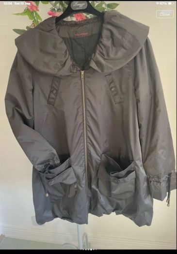 jacket miss selfridge shawl collar parka inspired jacket size 12