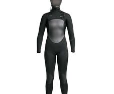 Women's XCEL Axis X Front Zip Hooded Full Wetsuit 5/4mm SKU:WT54ZXH0-BLK-14