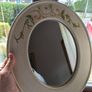 handpainted oval  mirror Image 10