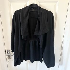 Theory Black Wool Cardigan