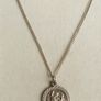 Vintage Sterling Silver St Christopher pendant on 16" Sterling Silver Chain - 6,5g Image 2